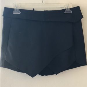 Black Asymmetrical shorts